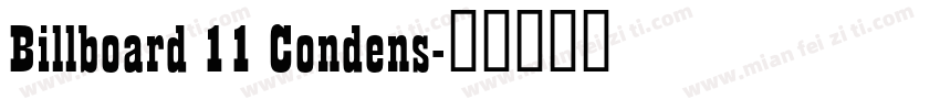 Billboard 11 Condens字体转换